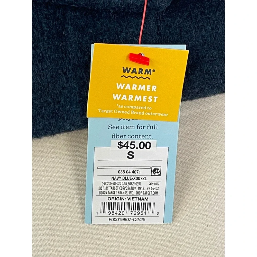 Cat & Jack Girls' Navy Blue Double-Breasted Peacoat Size S New with Tags